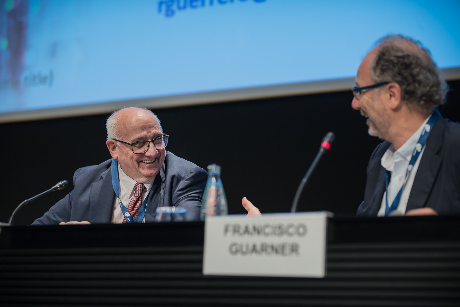 Francisco Guarner and Ricard Guerrero at The Barcelona Debates on the Human Microbiome 2018