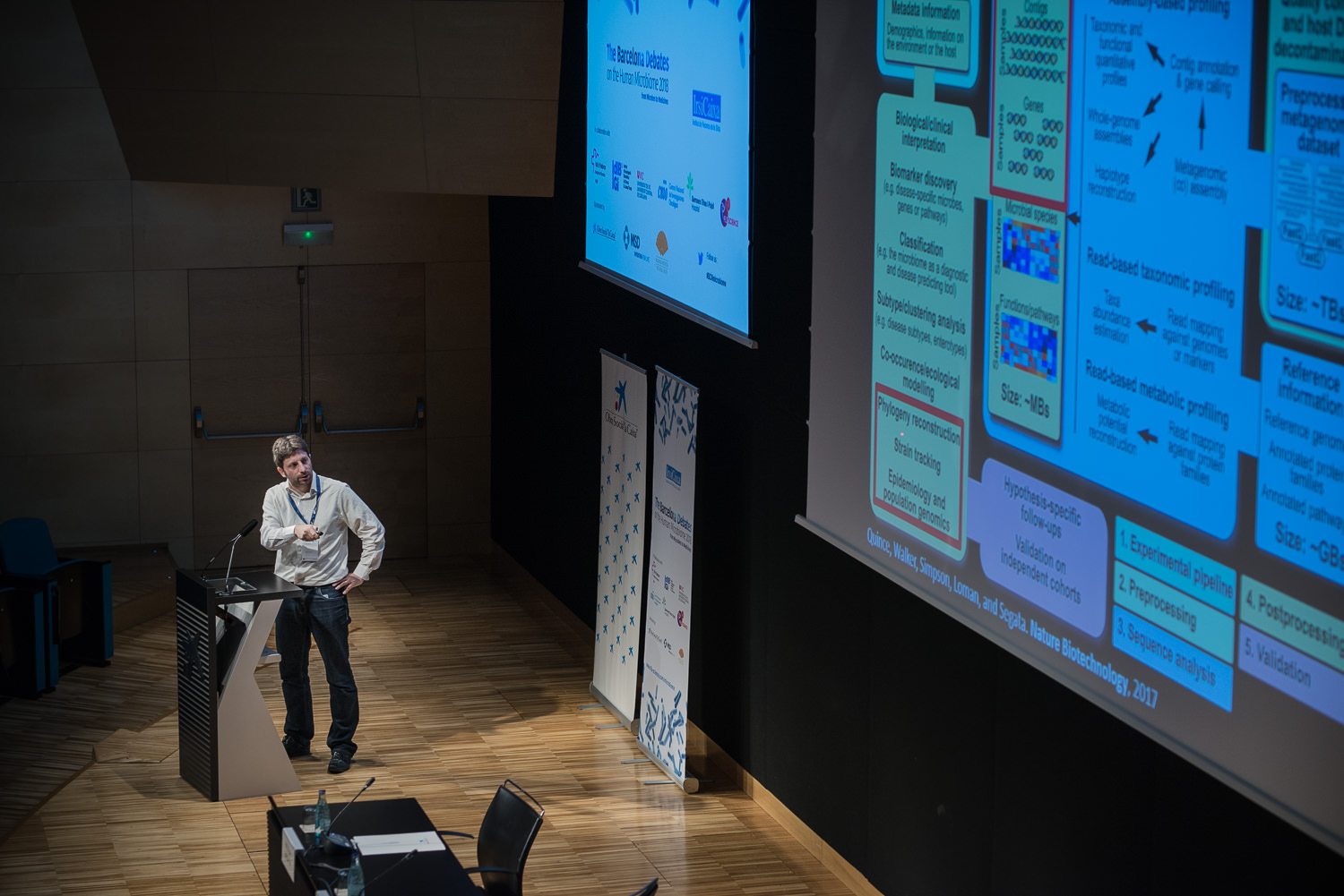 Nicola Segata at The Barcelona Debates on the Human Microbiome 2018