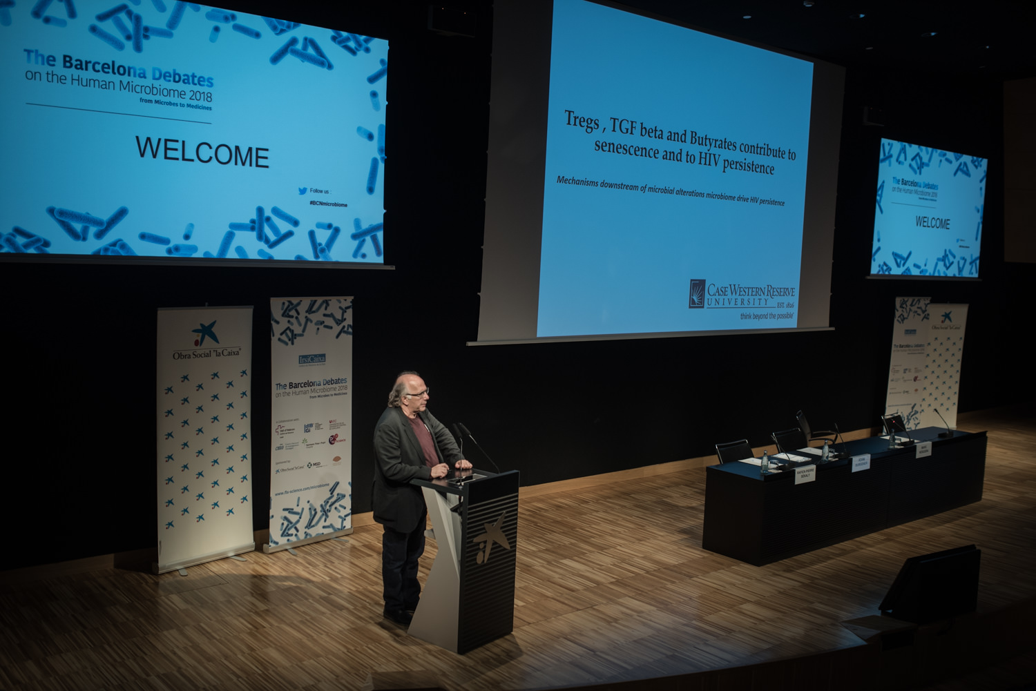 Rafick-Pierre Sékaly at The Barcelona Debates on the Human Microbiome 2018